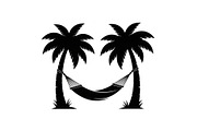 Palm Tree Hammock Silhouette Bundle, an Object Graphic by jahid234 (Thumbnail 29 of 30)