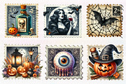 Halloween Postage Stamp Clipart, an Illustration by CreationArt (Thumbnail 3 of 5)