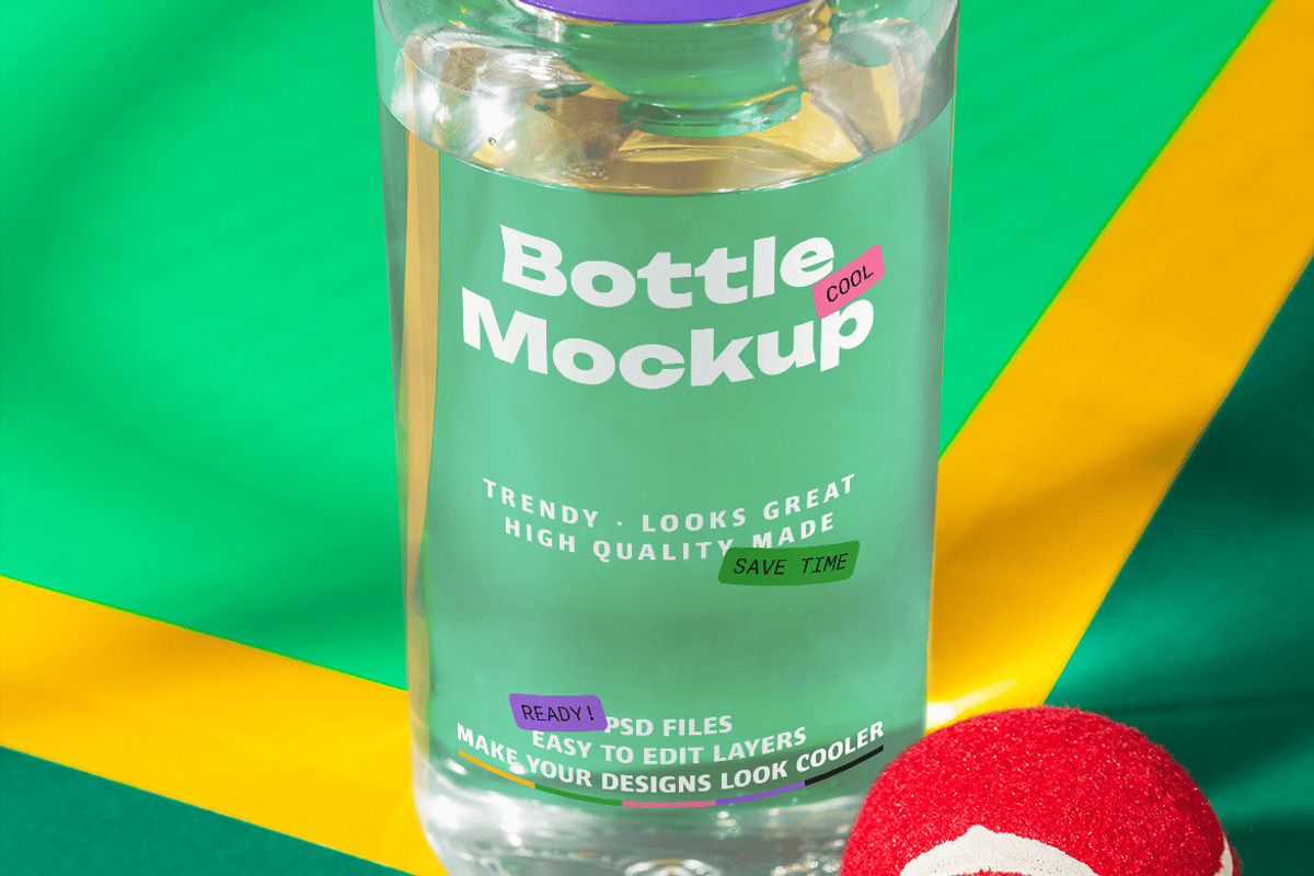 Active Lifestyle Bottle PSD Mockups, a Cups & Container Mockup by UInstrument (Photo 5 of 6)