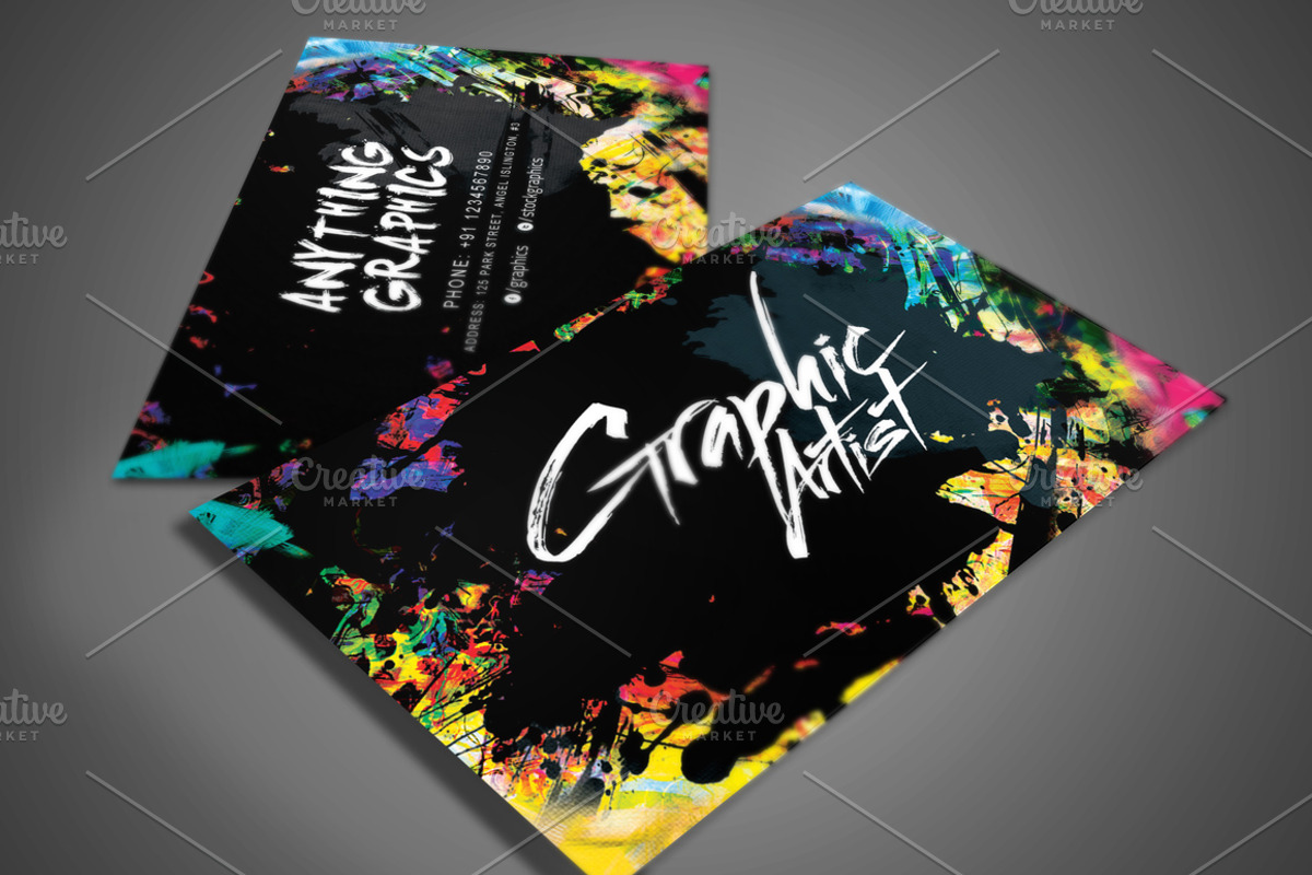 Artistic Business Card for Designers, a Business Card Template by PremadePixels.com (Photo 2 of 3)