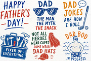 Best Dad Clipart Father's Day PNG, a Seasonal Illustration by SugarCloudStudioArt (Thumbnail 3 of 5)