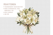 Watercolor Boho Wedding Clipart, an Illustration by MockupWizard (Thumbnail 5 of 6)