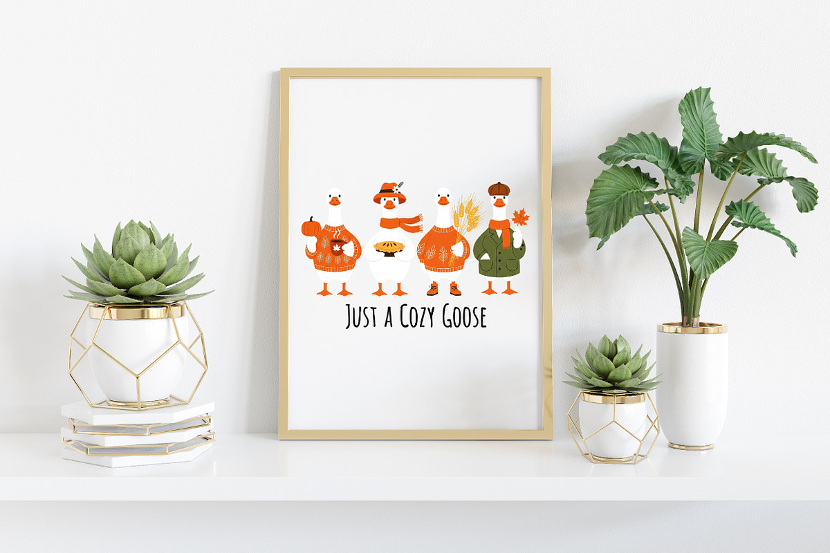 Just A Cozy Goose PNG, an Illustration by Craft Nest (Photo 4 of 5)
