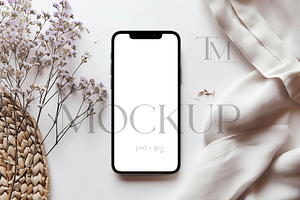 iPhone Screen Mockup, Device Mockup, a Product Mockup by TatiMockup