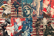 Independence Day Poster Collection, an Illustration by Art's and patterns (Thumbnail 2 of 3)