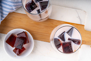Homemade milk tea jelly, a Food & Drink Photo by Rimma