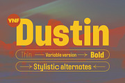 YNF Dustin | Condensed sans serif, a Sans Serif Font by YNF (Thumbnail 1 of 26)