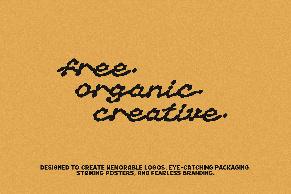 Nortley Organic Street Display Font, a Script Font by Creacy Studio (Photo 2 of 9)