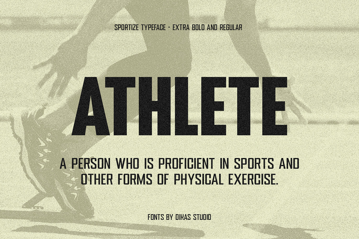 Sportize - Block Condensed Sports, a Sans Serif Font by Dikas Studio (Photo 2 of 9)