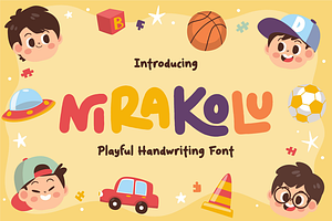 Nirakolu Playful Handwriting Font, a Font by PutraCetol Studio