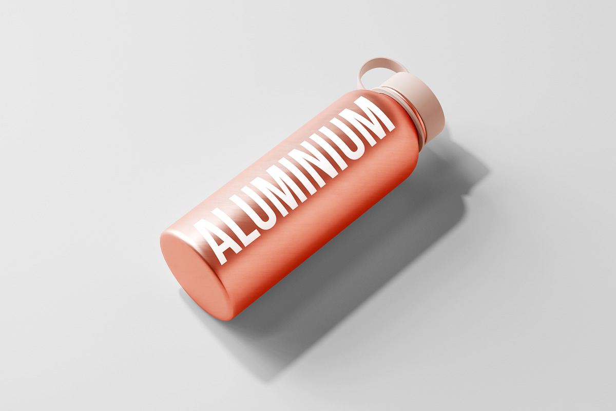 Aluminum Water Bottle Mockup Bundle, a Packaging Mockup by pmvch (Photo 39 of 51)