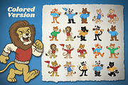 Retro Sports Animal Mascot Vol 3, an Animal Illustration by bazzier_graphik (Thumbnail 2 of 7)