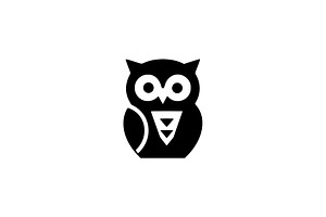 Abstract Owl Silhouette Vector, an Animal Illustration by Vectorium Studio