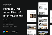 Minimal Portfolio Kit for Architects, a Landing Page Template by O N N O (Thumbnail 1 of 7)