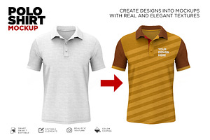 Polo Shirt Mockup Psd