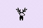 Minimalist Deer Icon Stag, an Animal Illustration by Vectorium Studio (Thumbnail 1 of 4)