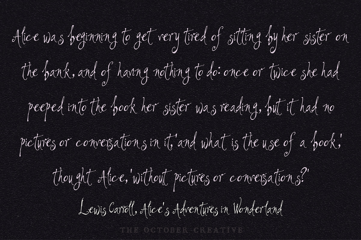 Spindlespun Spindly Display Font, a Handwritten Font by The October Creative (Photo 5 of 8)