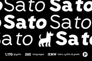 Sato | The Complete Family, a Sans Serif Font by Pedroglifos (Thumbnail 1 of 10)