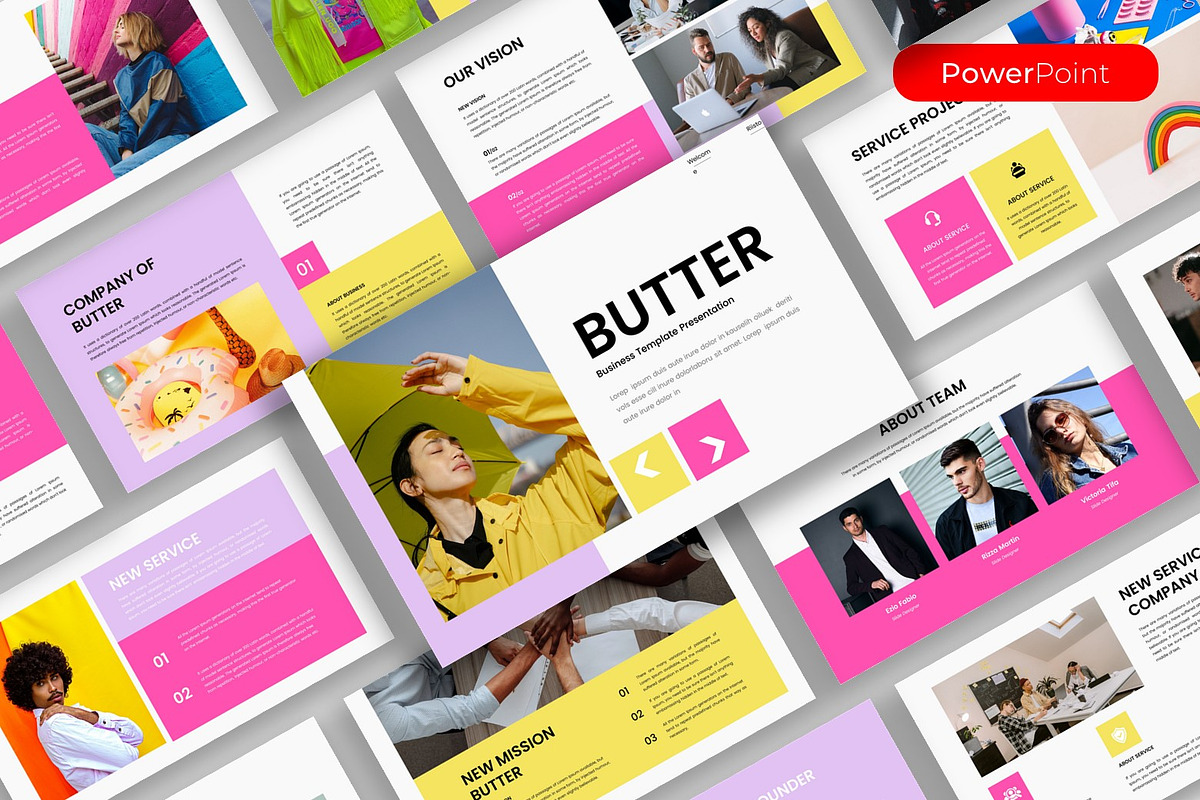 Butter–Business PowerPoint Template, a Presentation Template by kreatifreya (Photo 1 of 5)
