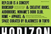 GC Horizon - Modern Bold Condensed, a Sans Serif Font by Glyphonic (Thumbnail 2 of 15)