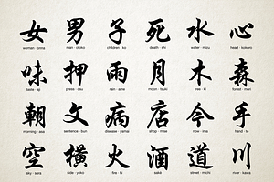 Japanese Kanji Icons