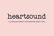 Heartsound Typewriter Serif Font, a Handwritten Font by Beck McCormick (Thumbnail 1 of 10)