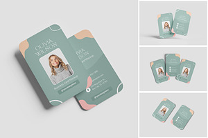 Vertical Business Card Mockup, a Product Mockup by MrLetters