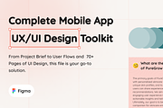 Figma UX/UI Design for AI Mobile App, an UI Kit Template by Ekhlass UX Hub (Thumbnail 1 of 6)