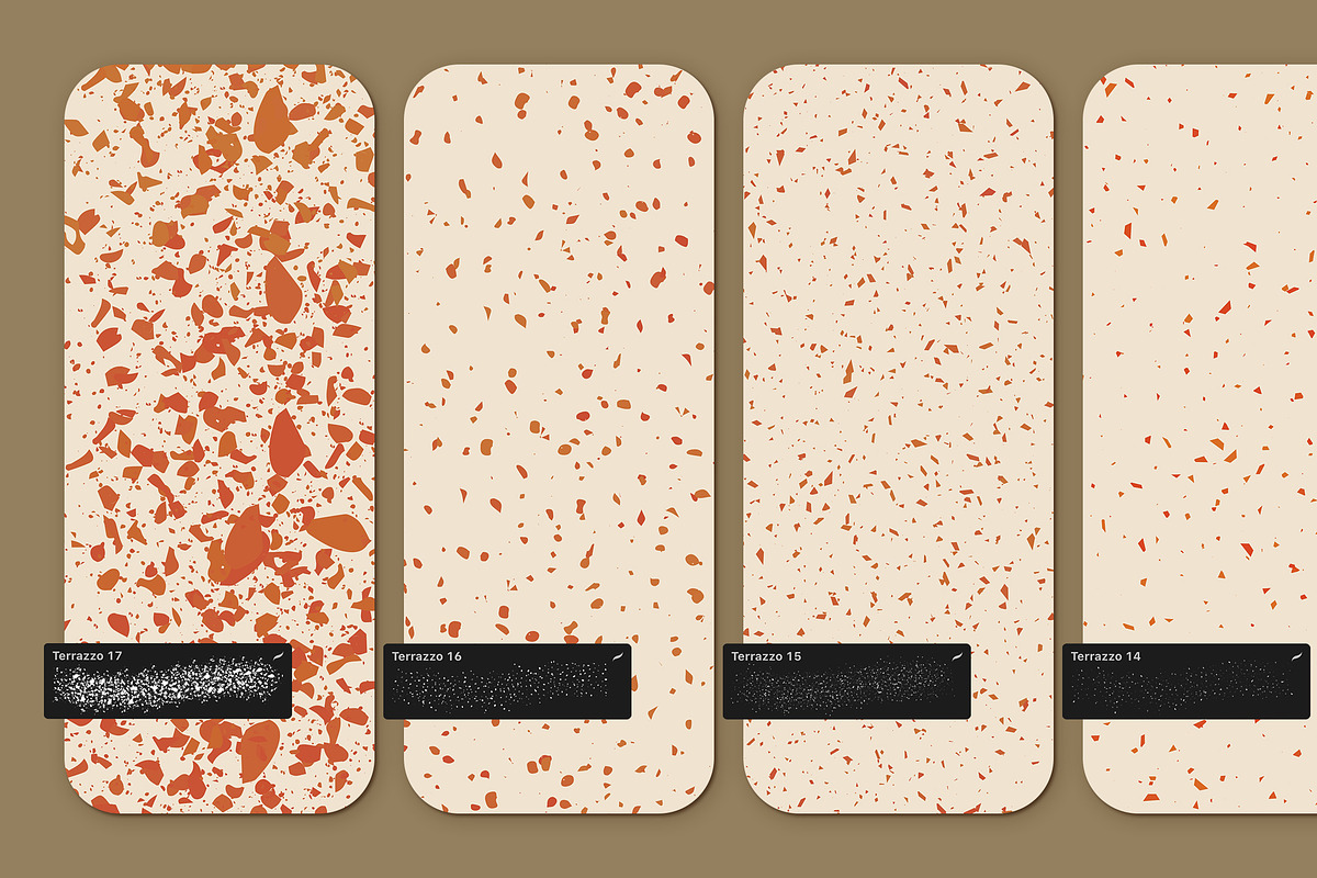 Terrazzo Procreate Brushes, a Brush Add-On by Andrew Skoch Design (Photo 3 of 10)