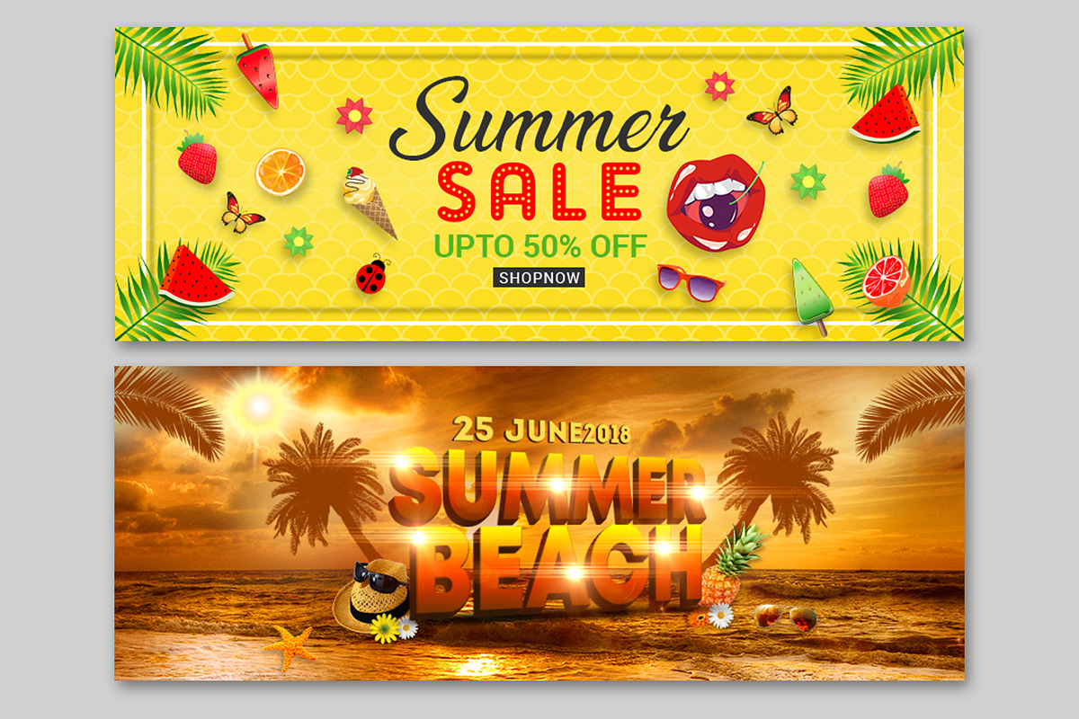 Summer Facebook Cover, a Social Media Template by Creative  designer (Photo 10 of 16)