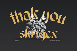 Skigrex Gothic - Blackletter Font