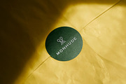 Logo Mockup Round Sticker on Paper, a Product Mockup by Asylab (Thumbnail 4 of 5)