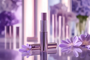 Elegant lip product showcased with s, a Photo by Tanuart