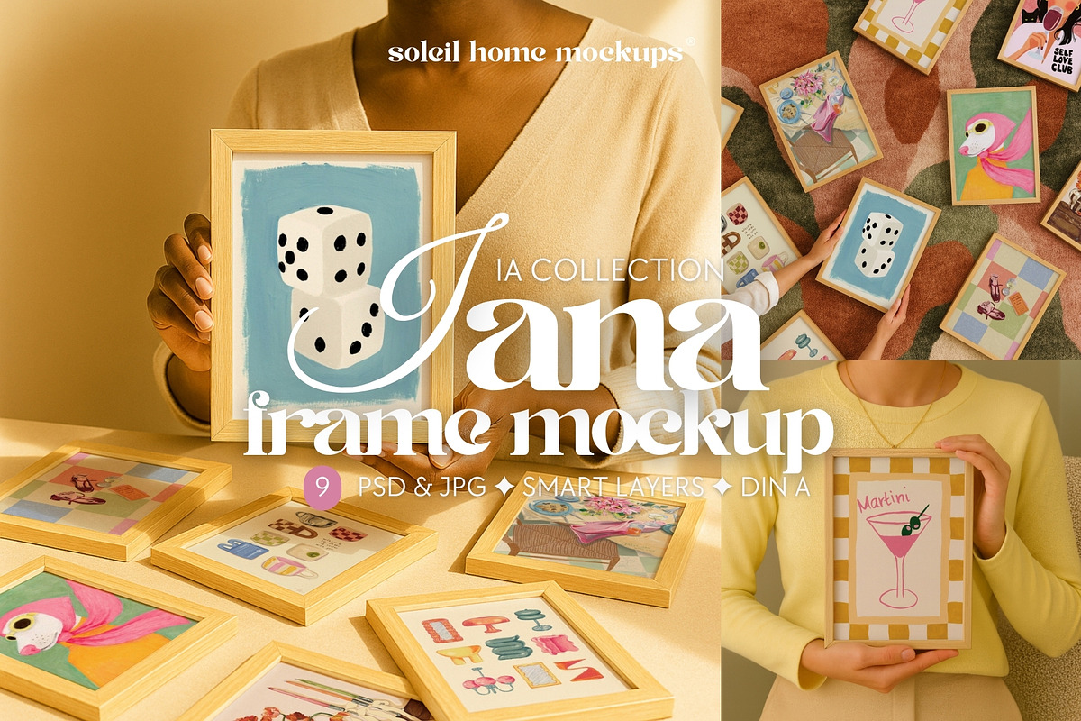 IANA | Frame Mockup Set With People, a Household Mockup by SoleilHomeMockups (Photo 1 of 11)