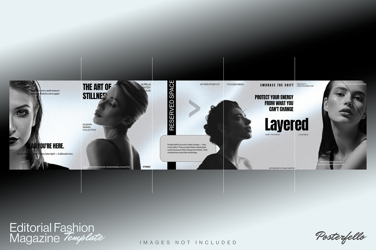 Fashion Instagram Carousel Template, a Social Media Template by Posterfello (Photo 1 of 3)
