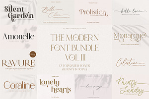 The Modern Font Bundle VOL III, a Script Font by Prestige Artsy Studio