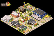 Vector isometric world map elements, an Object Illustration by tele52 (Thumbnail 3 of 39)