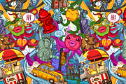 Crazy New York pattern, a Pattern Graphic by yuanden graphics (Thumbnail 1 of 4)