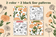 Flowers. Chrysanthemums, an Illustration by irina.vaneeva (Thumbnail 6 of 8)