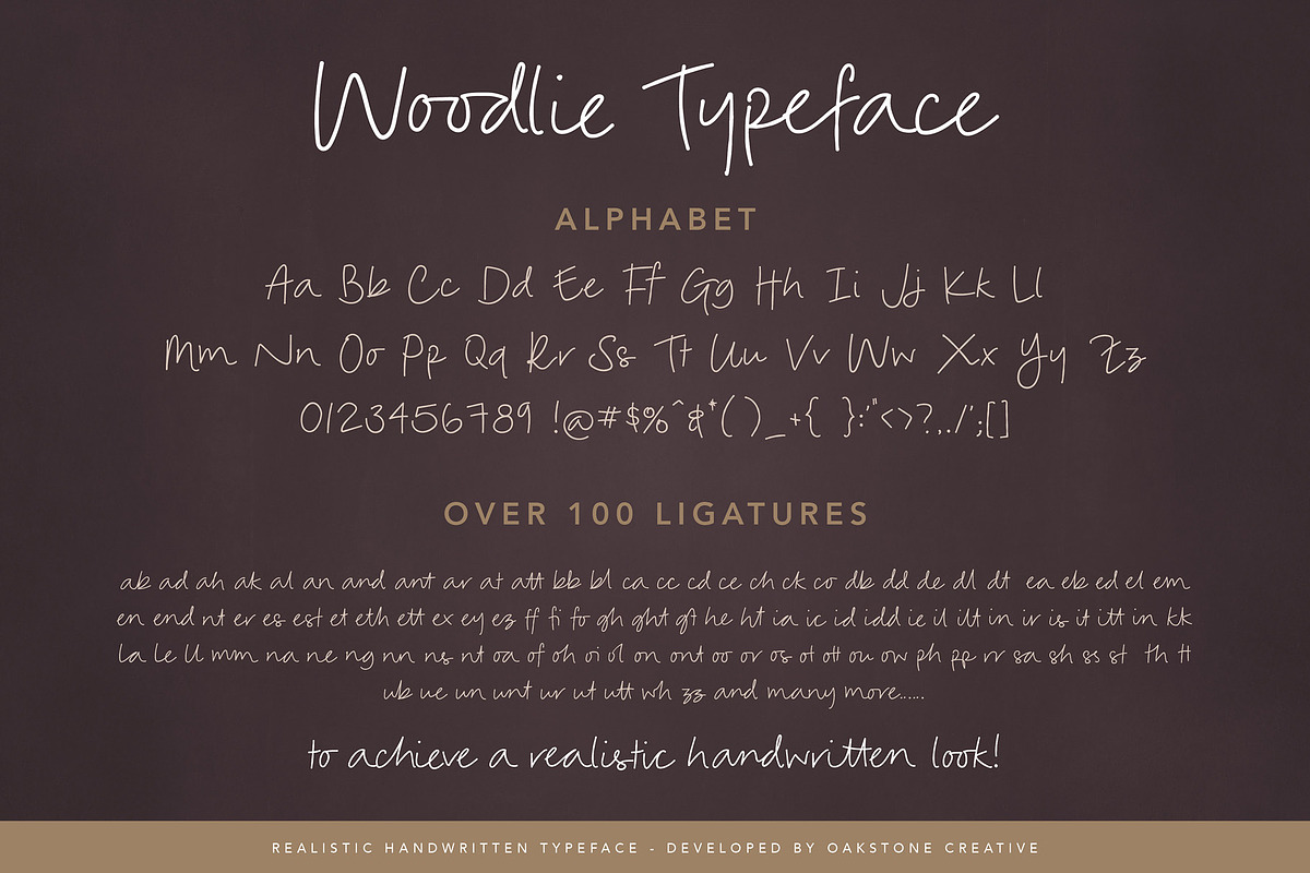 Woodlie - Handwritten Journal Font, a Handwritten Font by OakstoneCreative (Photo 2 of 9)
