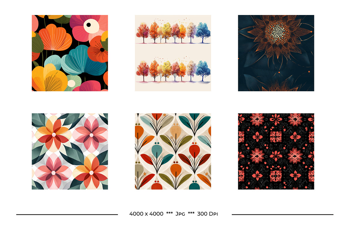 Floral Bundle, a Pattern Graphic by karenfoleyphoto (Photo 4 of 10)