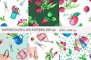 Watercolor Gardening Set, an Illustration by lilisavelieva (Thumbnail 6 of 7)
