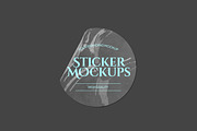 Transparent Sticker Mockup, a Merchandise Mockup by Unerispace (Thumbnail 5 of 5)