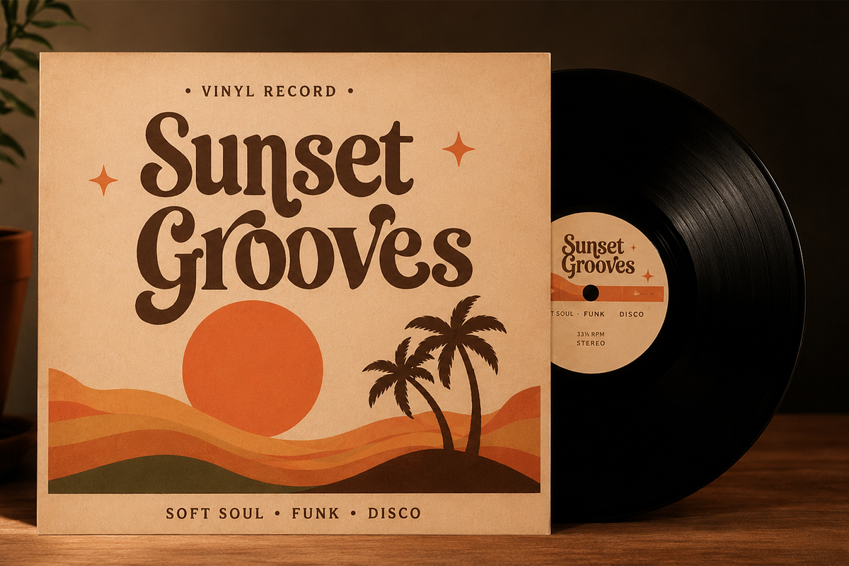 Groovelle - Retro Groovy DisplayFont, a Serif Font by overlaytemplates (Photo 2 of 5)