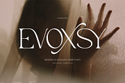 Evoxsy | Elegant Serif, a Serif Font by gracetype_studio (Thumbnail 1 of 12)