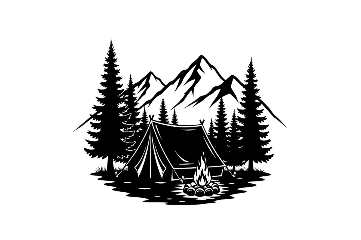 50 Camping Mountain Vector Bundle, an Illustration by jahid234 (Photo 39 of 51)