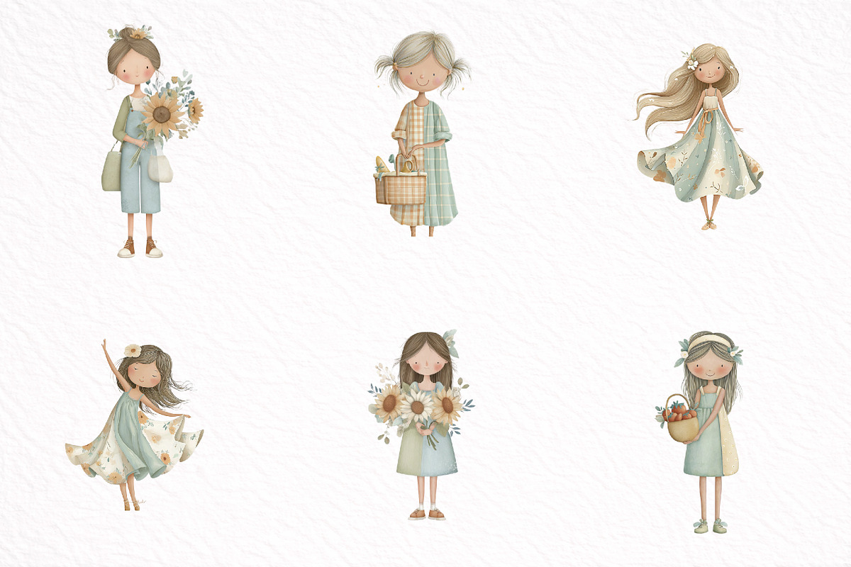 Cheerful Girl Dressed in Summer, an Illustration by DreamArtGraphic (Photo 2 of 8)