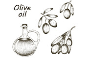 Olive oil hand drawn design elements, a Food Illustration by Tierre3012 (Thumbnail 3 of 4)