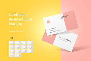 Landscape Business Card Mockup