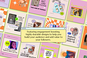 Neon Retro Canva Instagram Puzzle, a Social Media Template by Guavamelo Studio (Thumbnail 2 of 16)